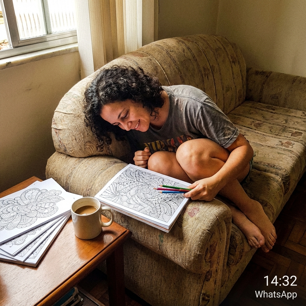 Relaxando colorindo